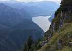 Bergtour Traunstein Cordula Daniel IMG 8376 16-09-03  Abstieg über den etwas mehr ausgesetzten Naturfreundesteig.